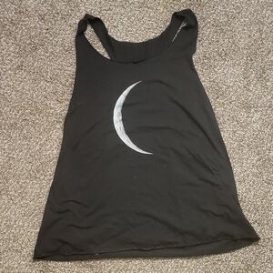 SHEIN Black Crescent Moon Tank Top